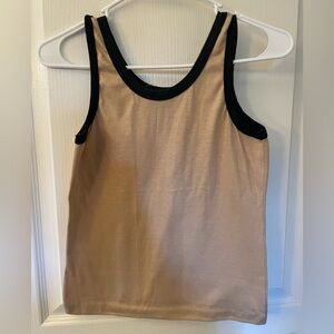 Kids' Tan and Black Tank Top